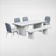 Option Buff 6-PC with Bench and Upholstered Chairs