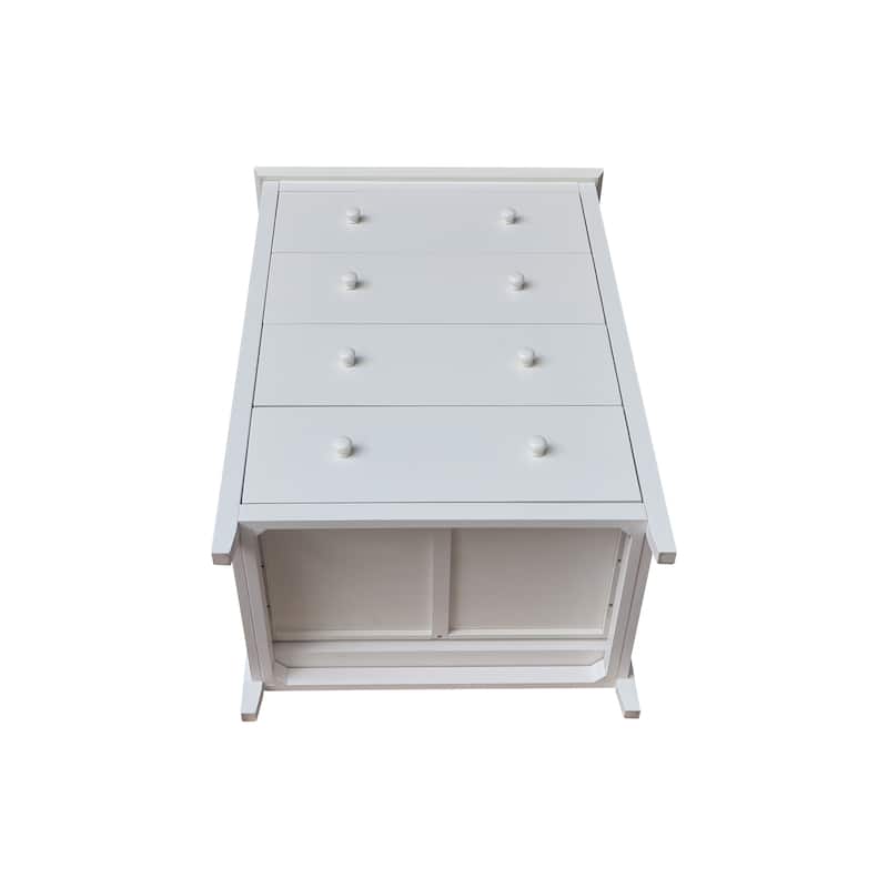 International Concepts Solid Wood Bedroom Dresser