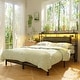 preview thumbnail 81 of 82, Headboards with Storage Shelves, Head Board with Power Outlet and LED Light for Bed Frame