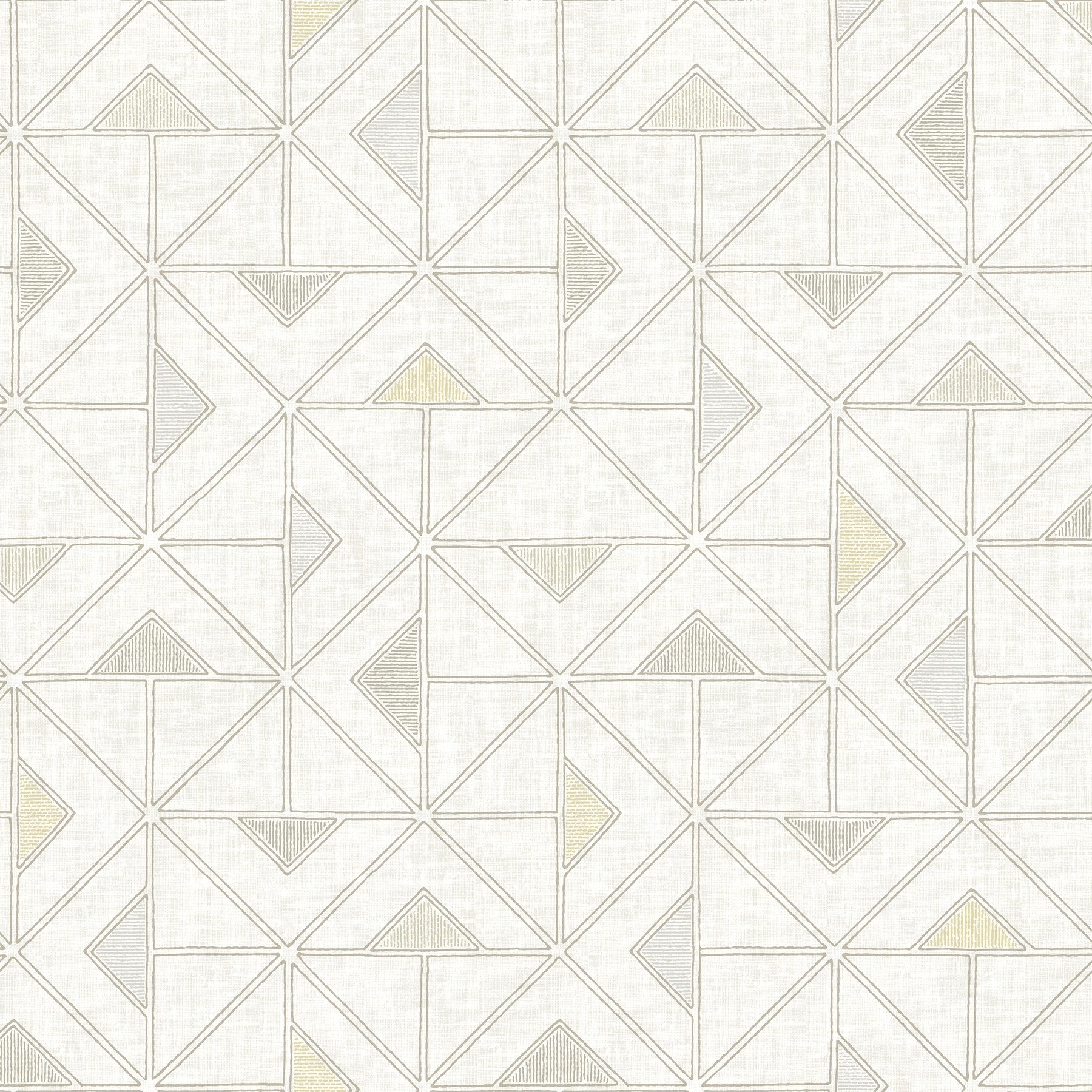 A-Street Prints Jekyl Beige Triangles Wallpaper