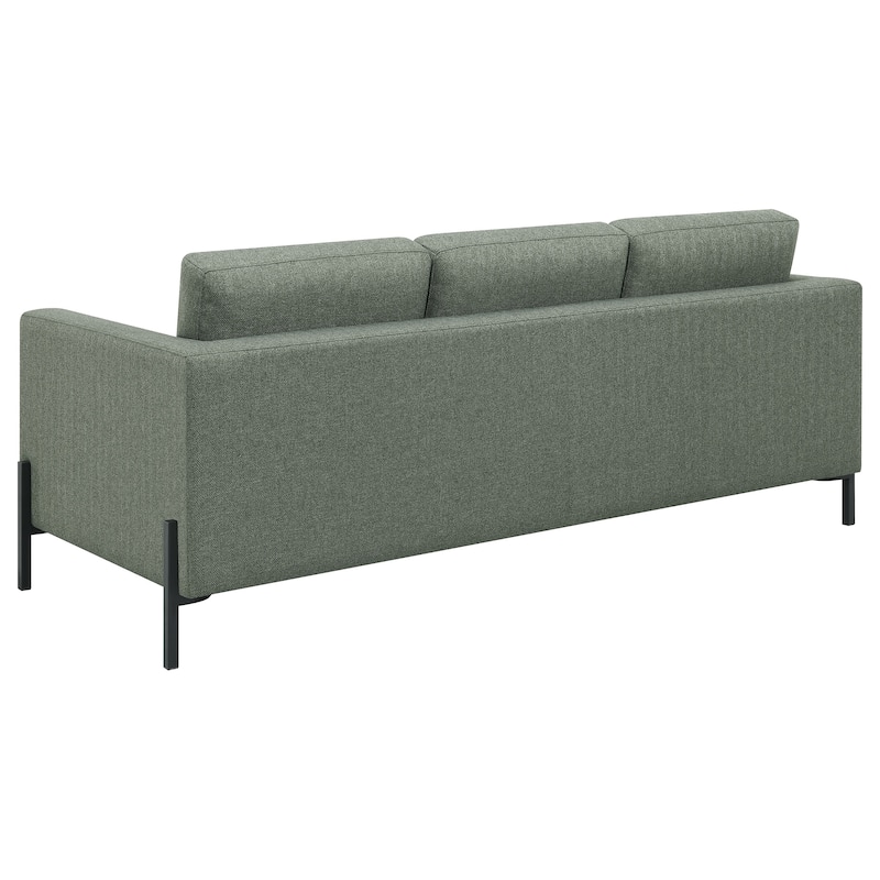 Tilly Contemporary Fabric Upholstered Track Arm Sofa
