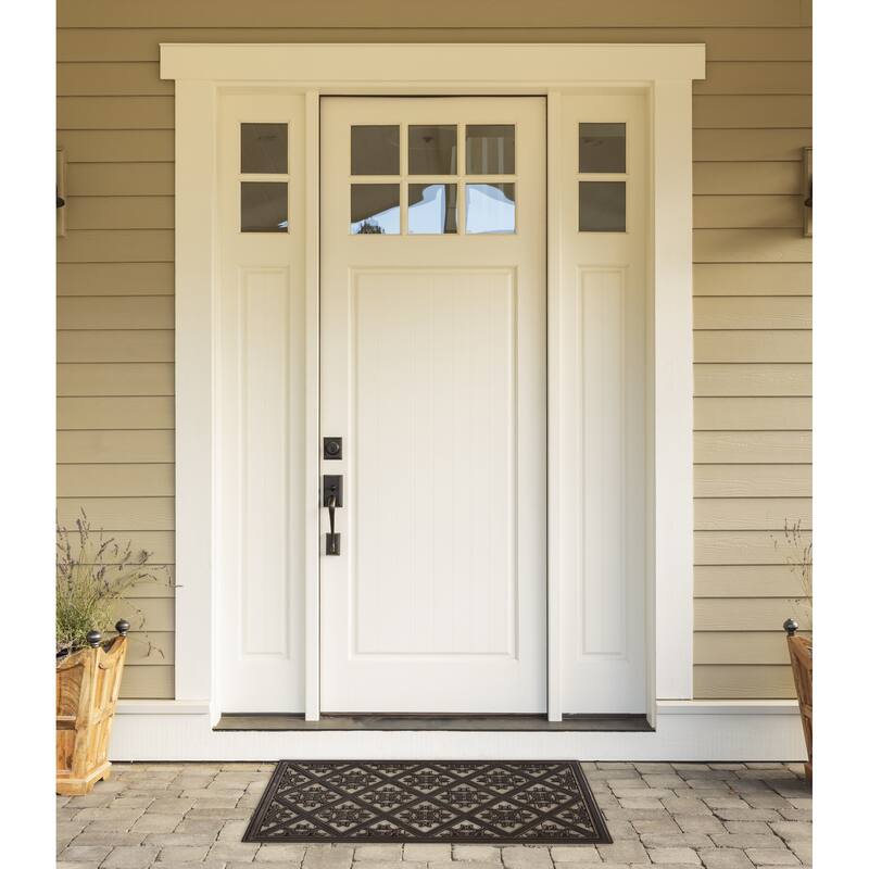 DII Scroll Pin Rubber Doormat