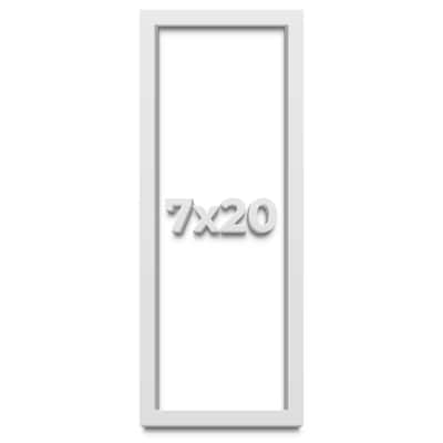 7x20 Shadow Box Frame White | 1 Inches Deep Real Wood Contemporary