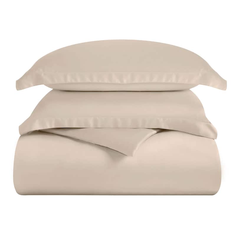 Superior Modal From Beechwood 400 Thread Count Solid Duvet Cover Set