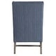 preview thumbnail 4 of 5, Uttermost Galiot 27" Wide Coastal Feel Wingback Arm Chair with Striped - Blue / White