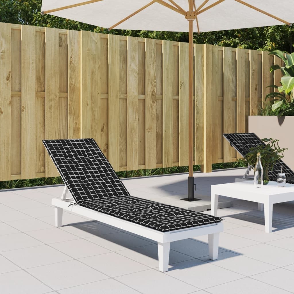 vidaXL Chair Cushion Outdoor Patio Water Repellent Deck Chair Seat Cushion Pad