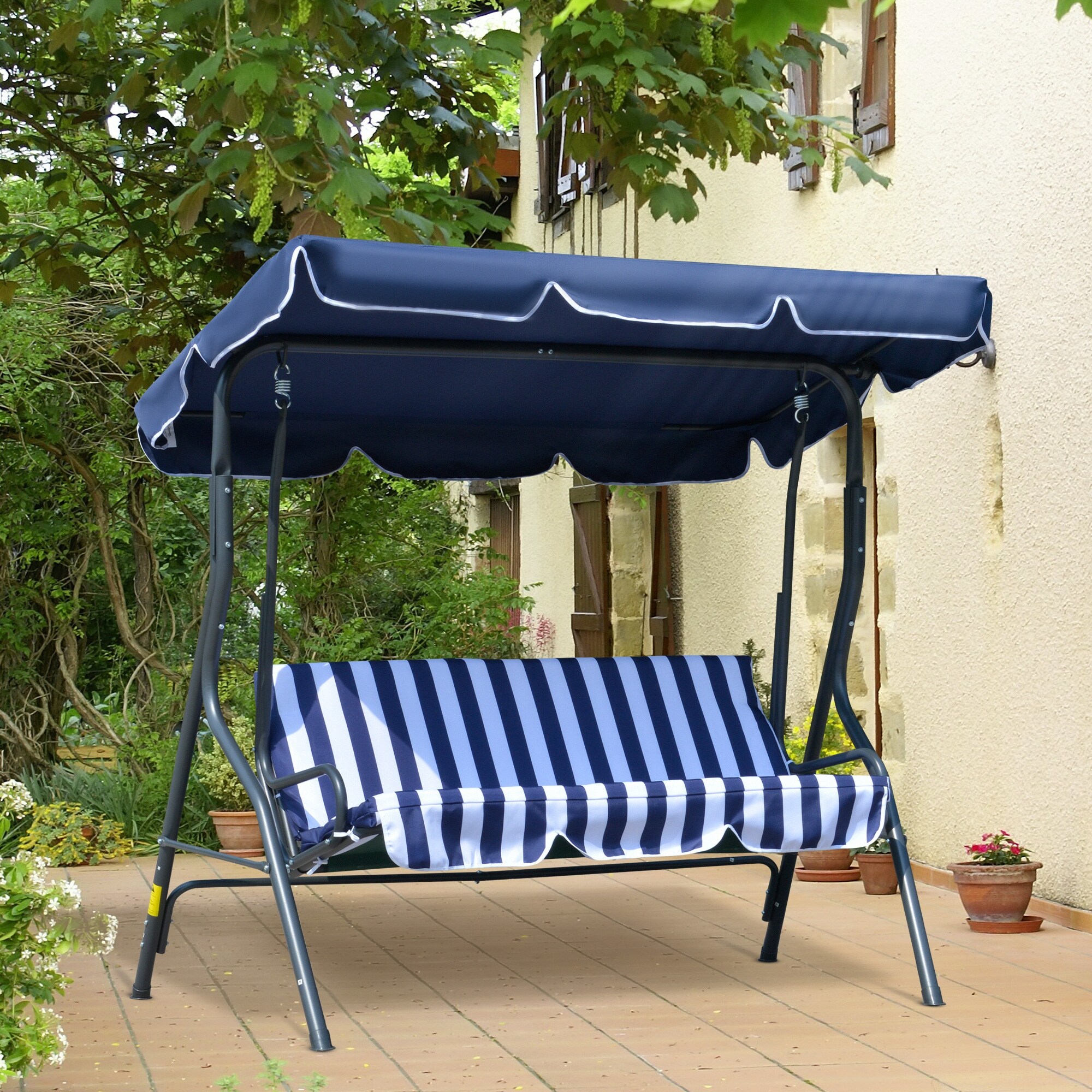 Aleko canopy best sale patio swing bench