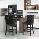 preview thumbnail 34 of 56, Contemporary Tufted Velvet Upholstered Counter Bar Stools Set of 2 Set of 4 - Black