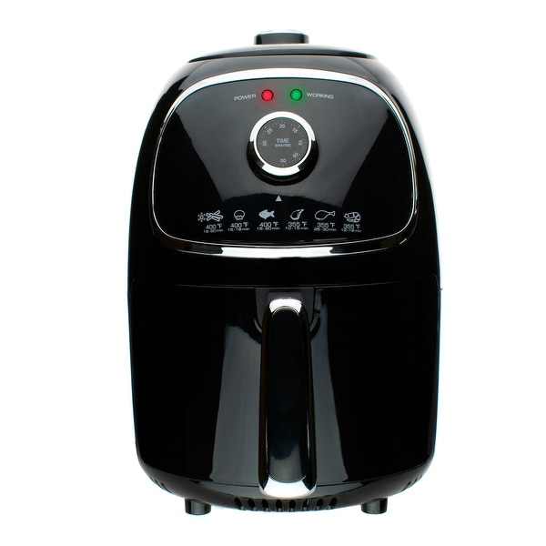 Brentwood 2 Quart Small Electric Air Fryer Black Bed Bath