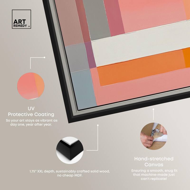 Minimal Color Blocks I Canvas by Art Remedy