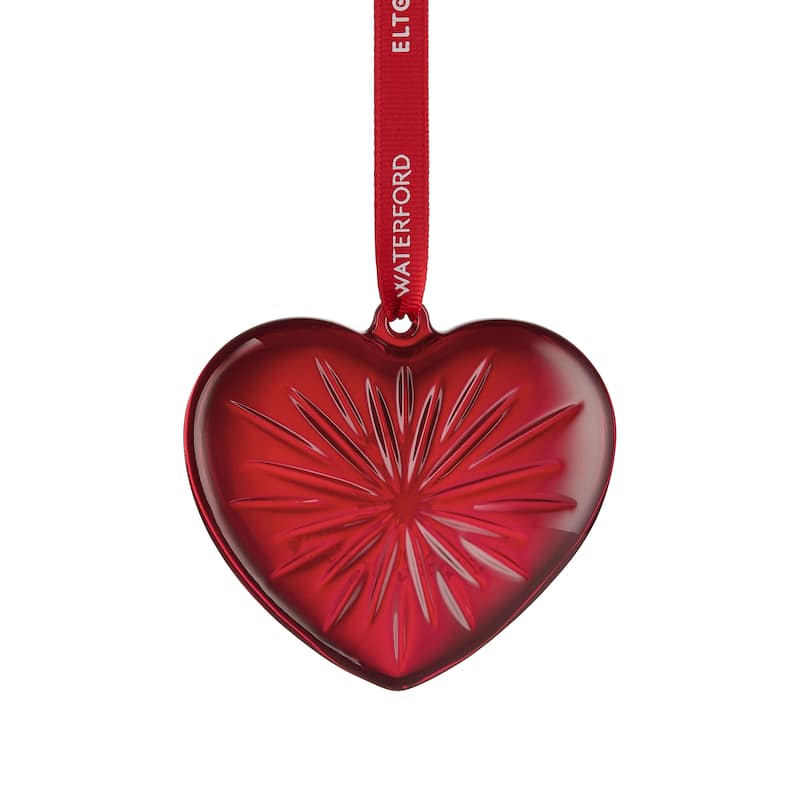 Waterford Elton John Aids Foundation Red Heart Ornament