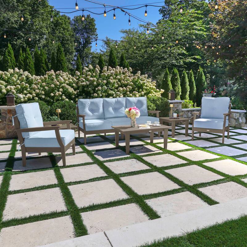 HIGHWOOD Lehigh 6-Piece Couch and Chair Deep Seating Set