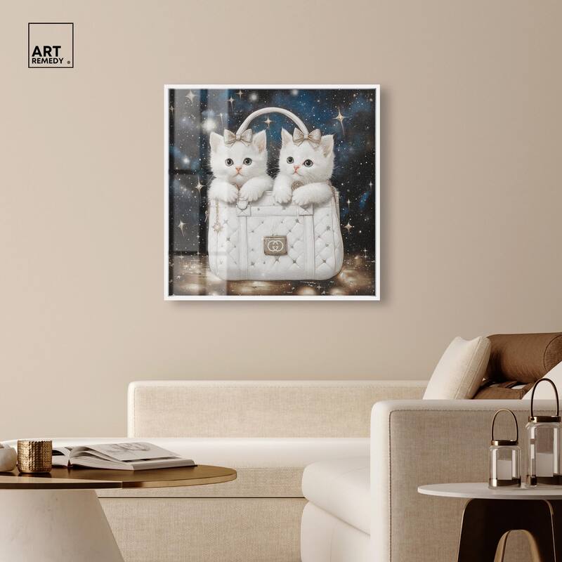 Constellation Kittens Purse Shadowbox by Art Remedy