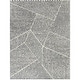 preview thumbnail 12 of 20, Larsen Modern Varied Stripes Area Rug 5'3" x 7' - Grey