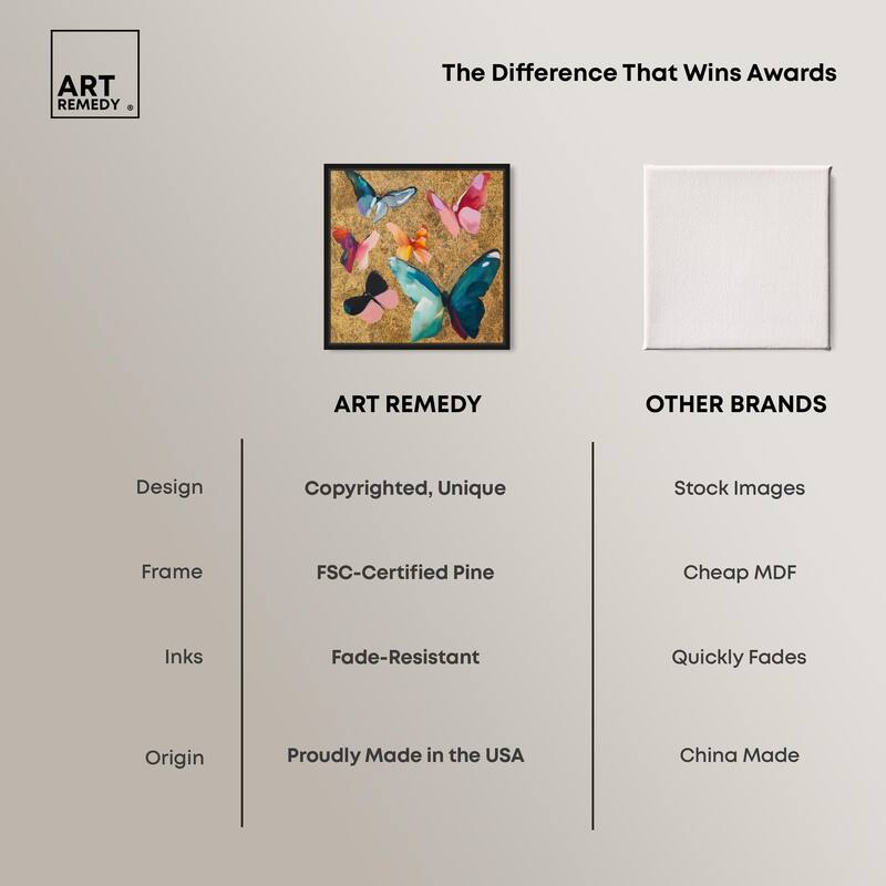 Spectrum of Wings Canvas by Art Remedy