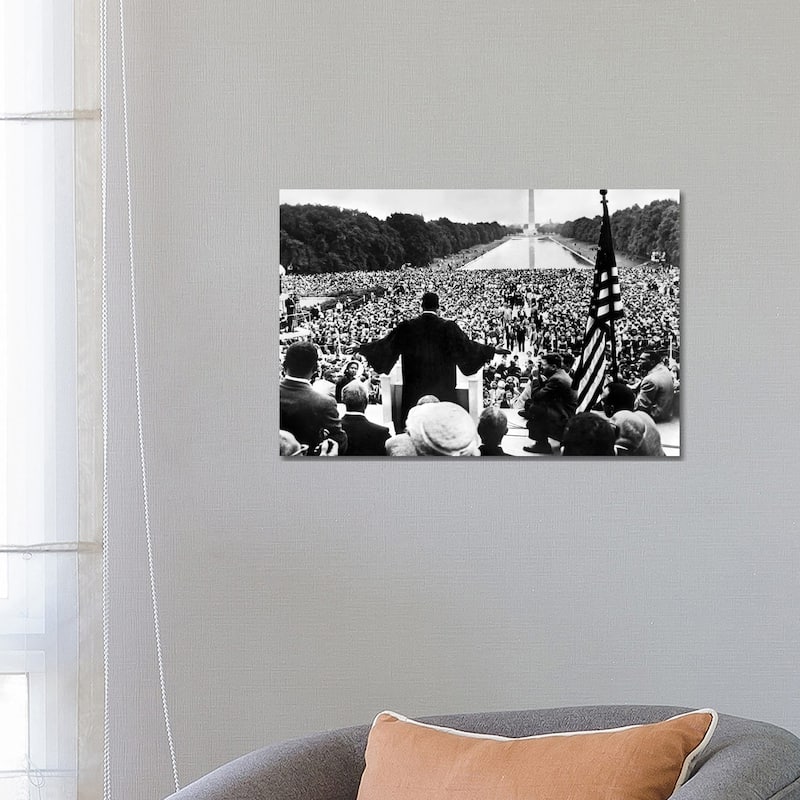 iCanvas "MLK, Prayer Pilgrimage For Freedom, National Mall, Washington D.C., May 17th, 1957" by Rue Des Archives Canvas Print - 18x26x1.5