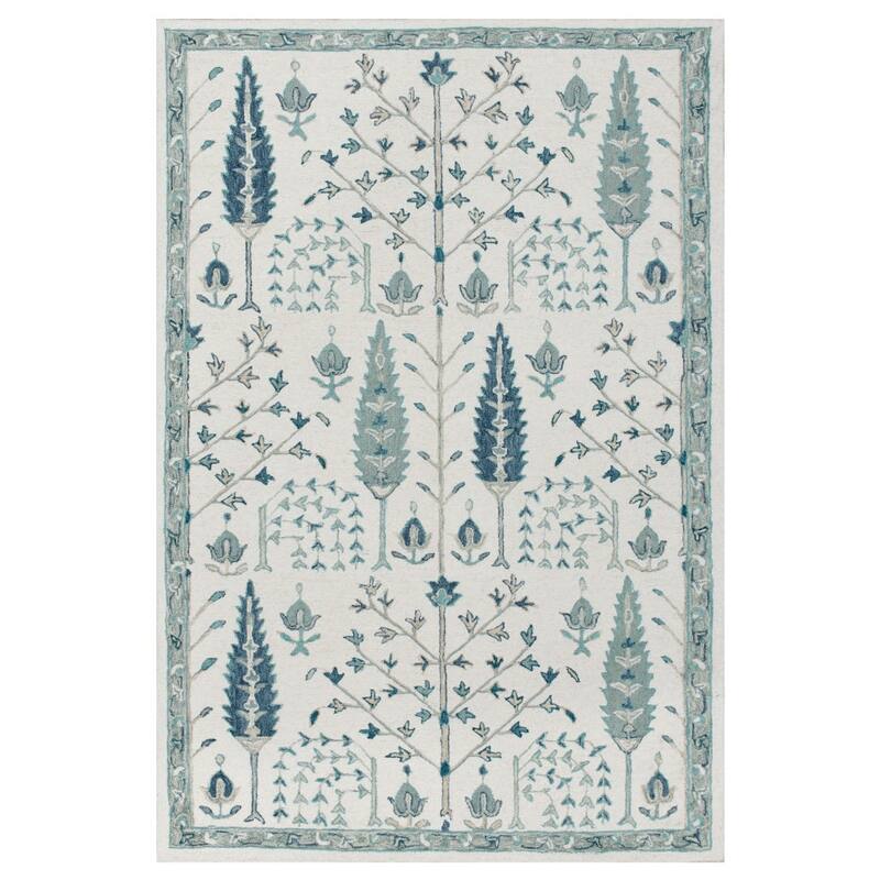 Dahoy Hand Tufted Floral Traditional Area Rug By HomeRoots