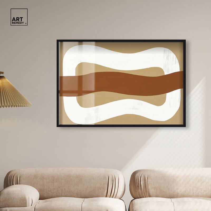 Minimal Wavy I Shadowbox by Art Remedy