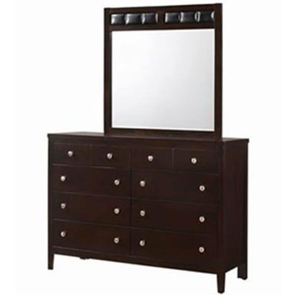 10 Drawers Luxury Dresser Mirror Storage set