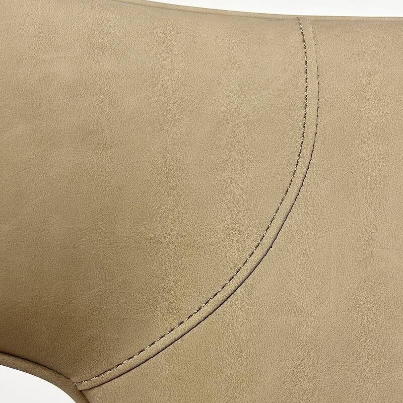 Extended Wingback Modern Leather Counter Stool