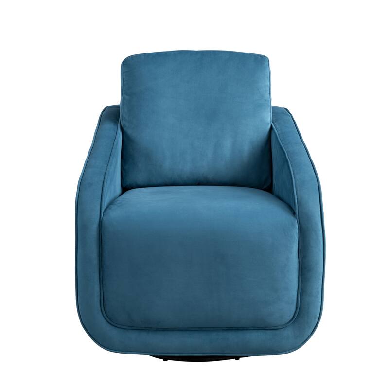 Studio Living Landon Swivel Accent Chair in Velvet Fabric