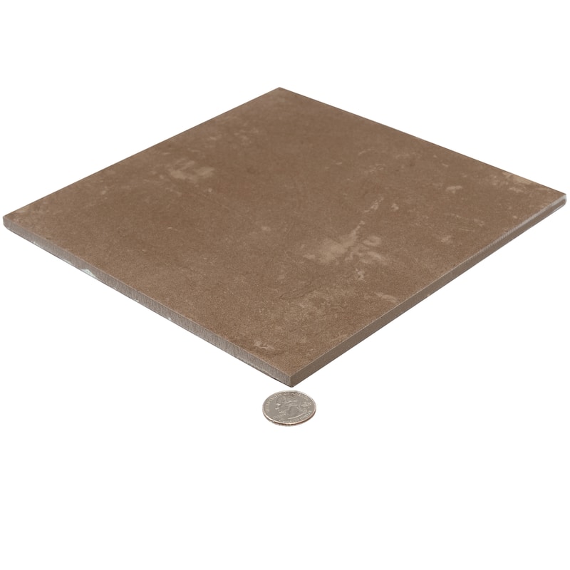 Palmera 9x9 Terracotta Brown Porcelain Plain Square Wall and Floor Tile (6.96 sq ft/case) - 13 Pack