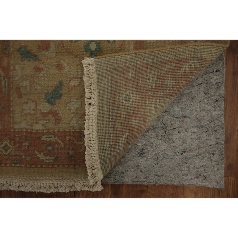 Hand Knotted Oriental 100% Wool Carpet Traditional All-Over Brown Ziegler Area Rug - 3' 9'' X 1' 11''