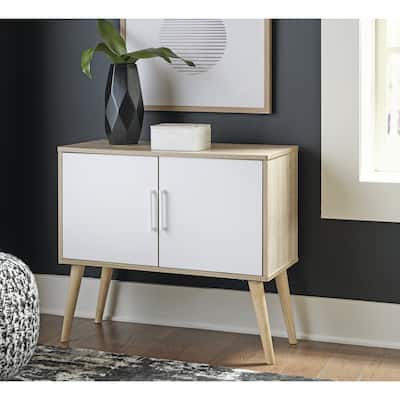 Orinfield Natural/White Accent Cabinet - 32"W x 14"D x 28"H