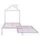 preview thumbnail 13 of 52, Metal Platform Bed,House-Shaped Headboard Design,twin size trundle