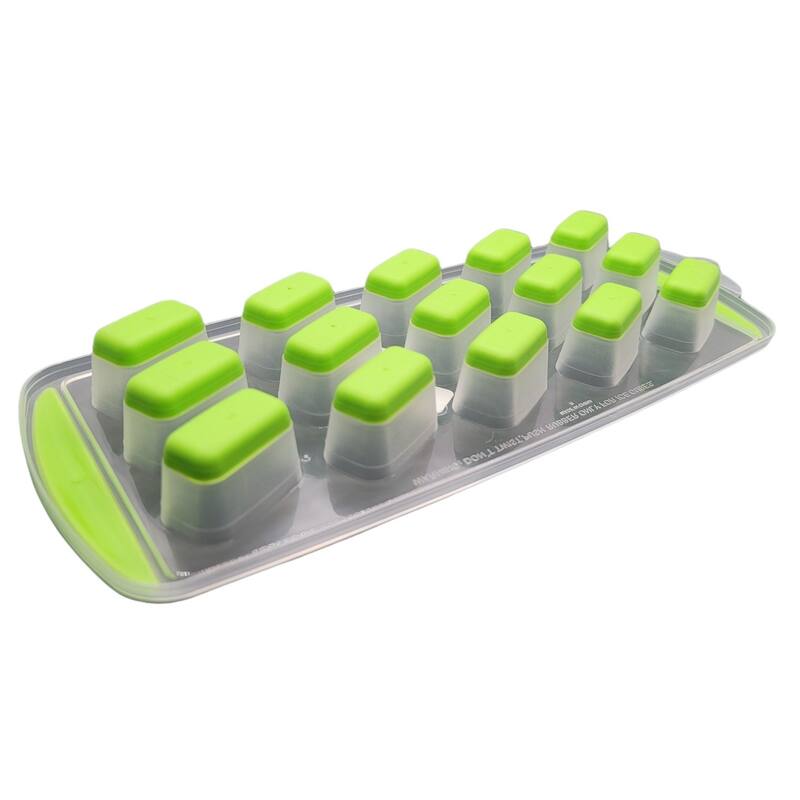 Handy Housewares 15 Rectangle Cube Flexible Silicone Bottom Push-Out Ice Cube Tray