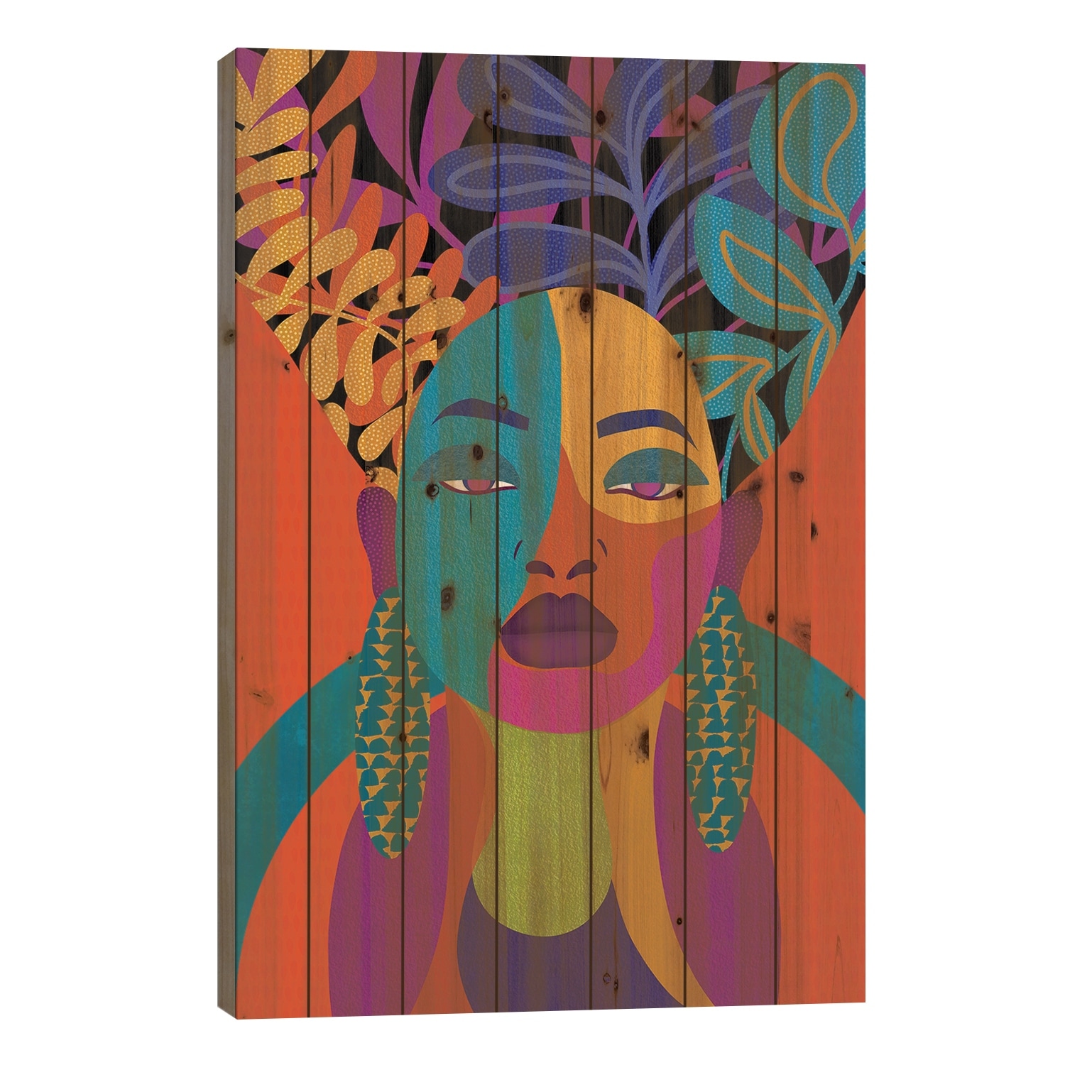 Divine Sun Print On Wood by Sagmoon Paper Co. - Multi-Color