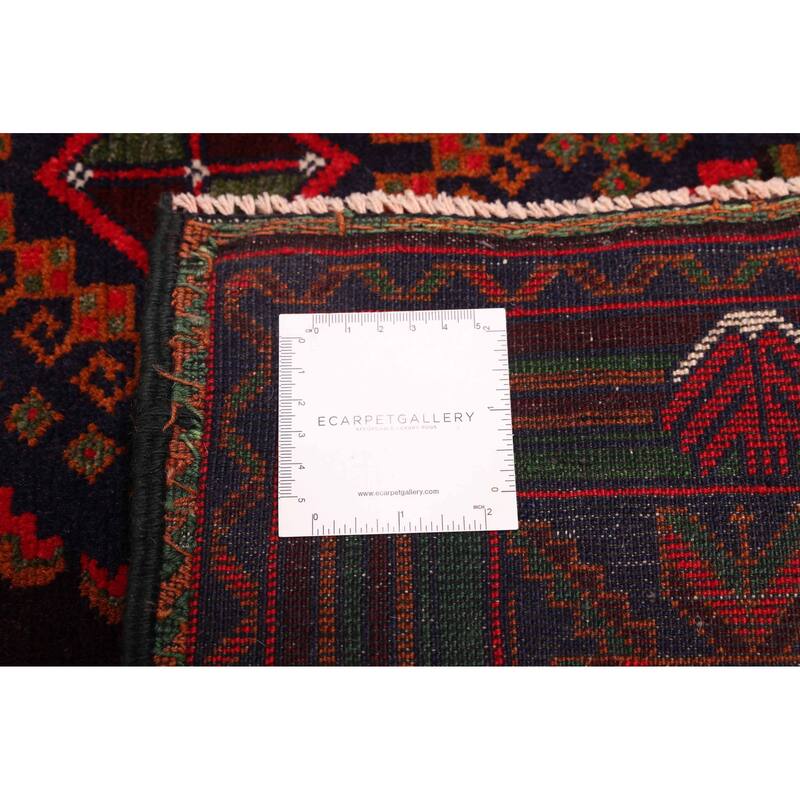 ECARPETGALLERY Hand-knotted Teimani Dark Brown Wool Rug - 4'0 x 6'8