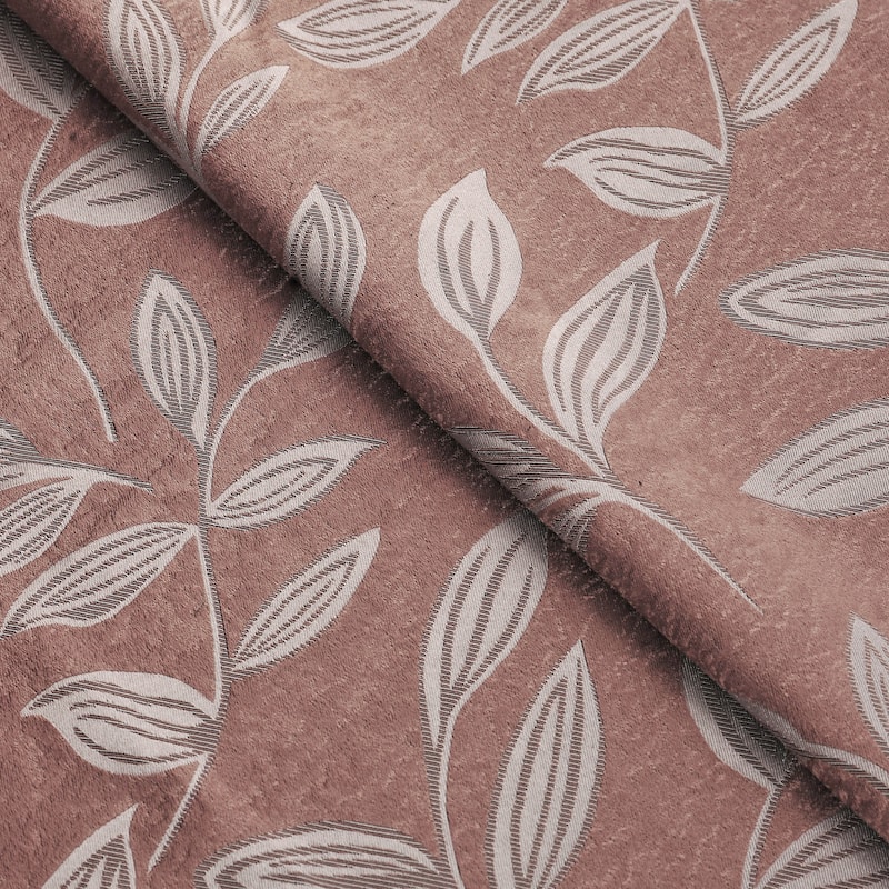 Superior Modern Bohemian Leaves Room Darkening Curtains with Grommets