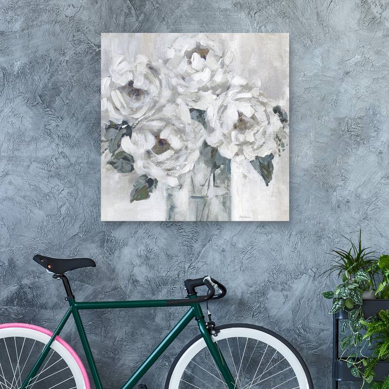 Shaded Peonies by Carol Robinson Canvas Art Print