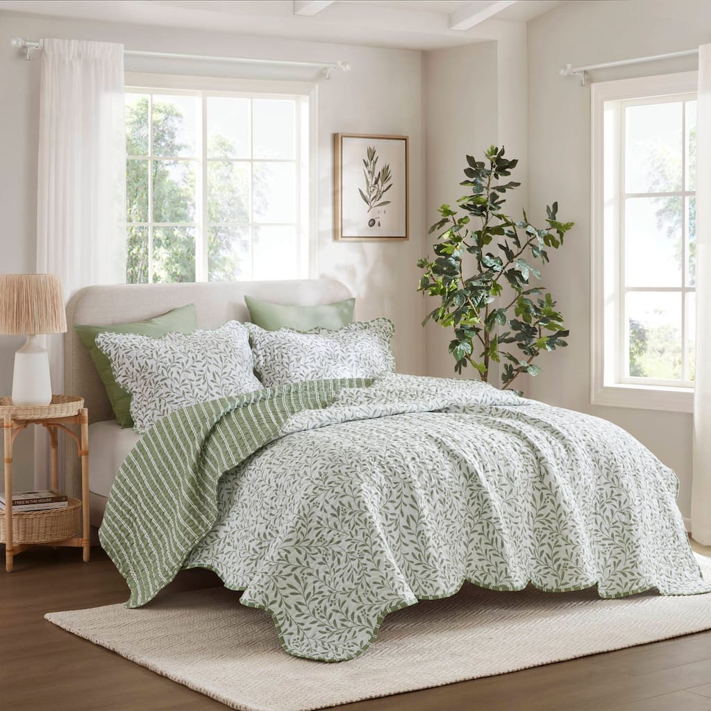 Madison Park Darcy 3 Piece Print Quilt Set