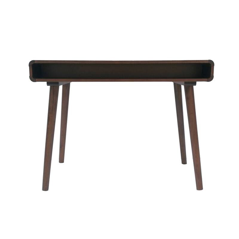 Home Office Writing Desk with Drawers, Small Wood Computer Table