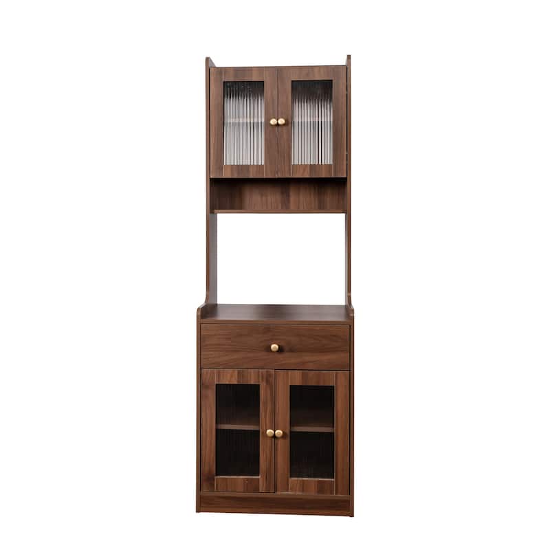 Farmhouse Buffet Cabinet with Pantry Storage