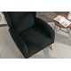 preview thumbnail 29 of 98, Teddy Fabric Upholstered Rocking Armchair with Solid Wood Frame & Legs, Cozy Ergonomic Lounge Chair with Soft Cushioning