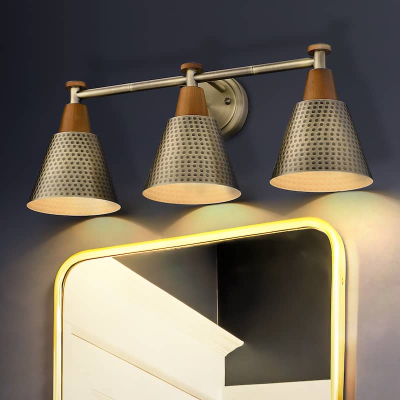 3/5/6-Light Modern Bathroom Vanity Light - 3-Light - Brass Gold