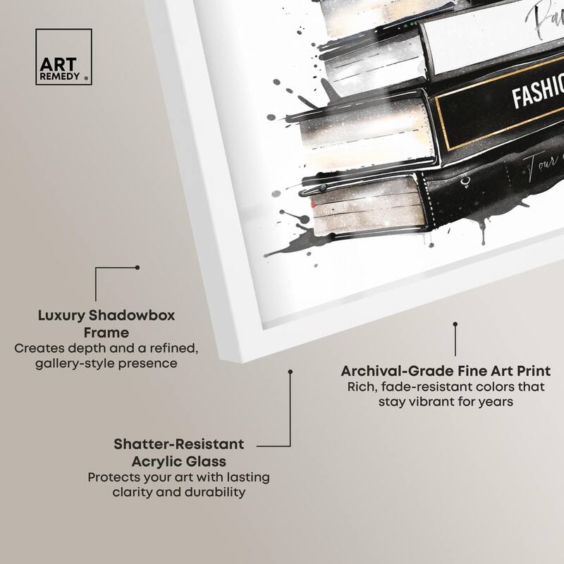 Classic Book Stack Shadowbox by Art Remedy