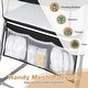 preview thumbnail 10 of 8, Gymax Bedside Crib w/ Mattress 5-Level Adjustable Height Protective