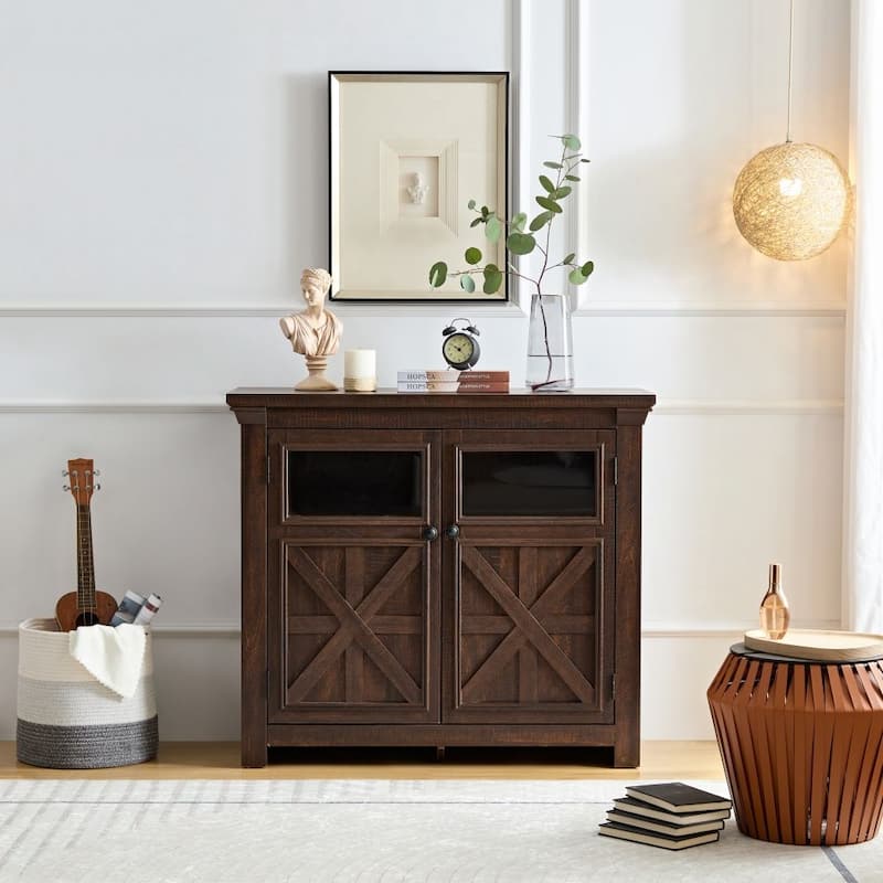 2 Doors Cabinet Large Buffet Sideboard Bar Cabinet