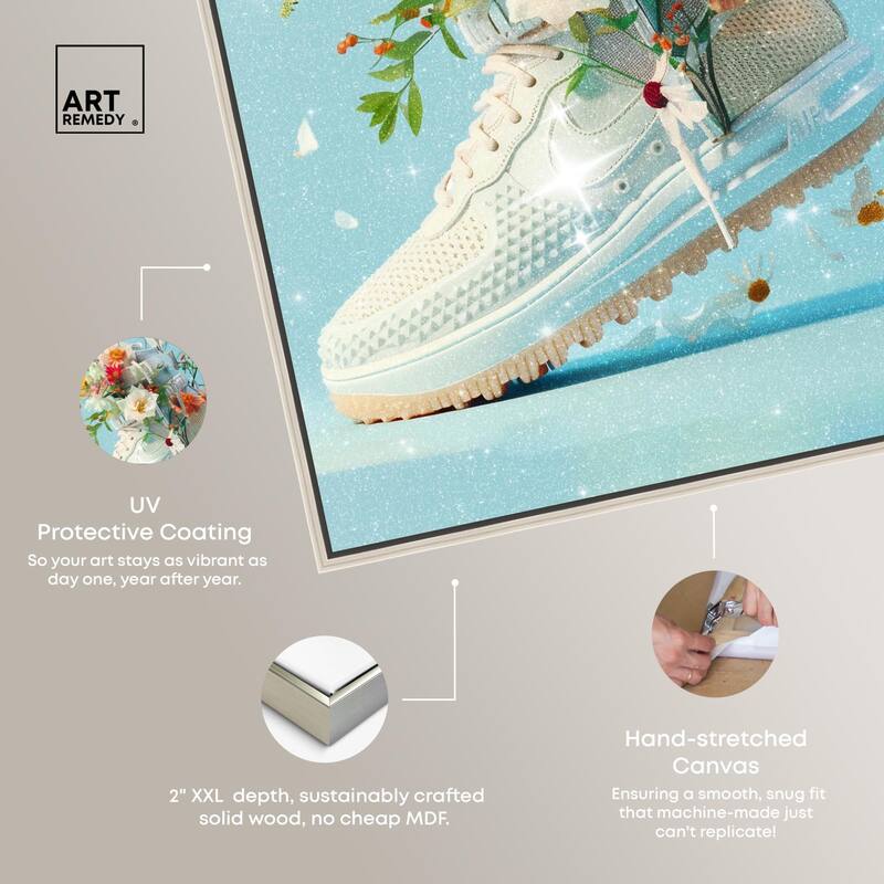 Light Sneaker Bouquet Canvas by Art Remedy