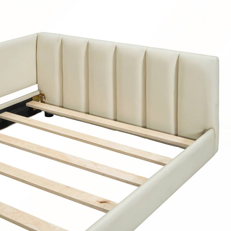 Queen Size and Twin XL Size Upholstered Platform Bed