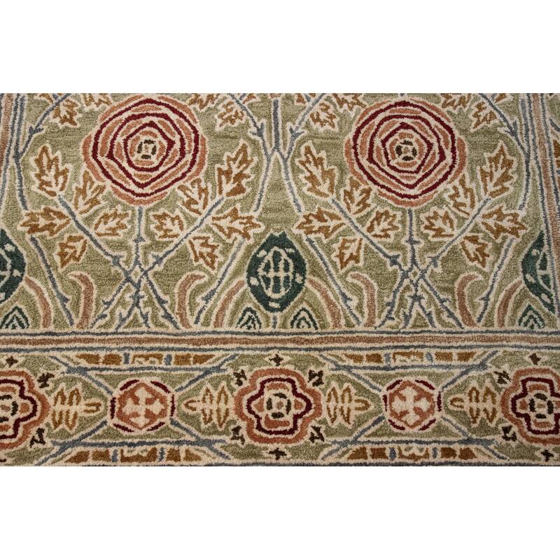 Bashian Hastings Light Green Transitional Area Rug