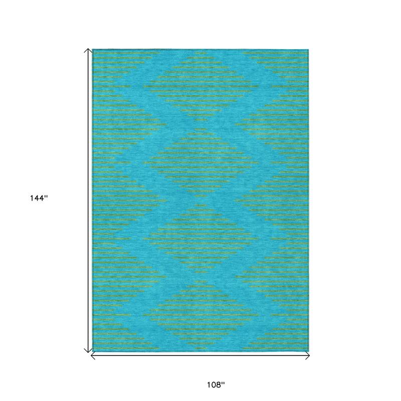 HomeRoots Geometric Transitional Rectangle Outdoor Rug