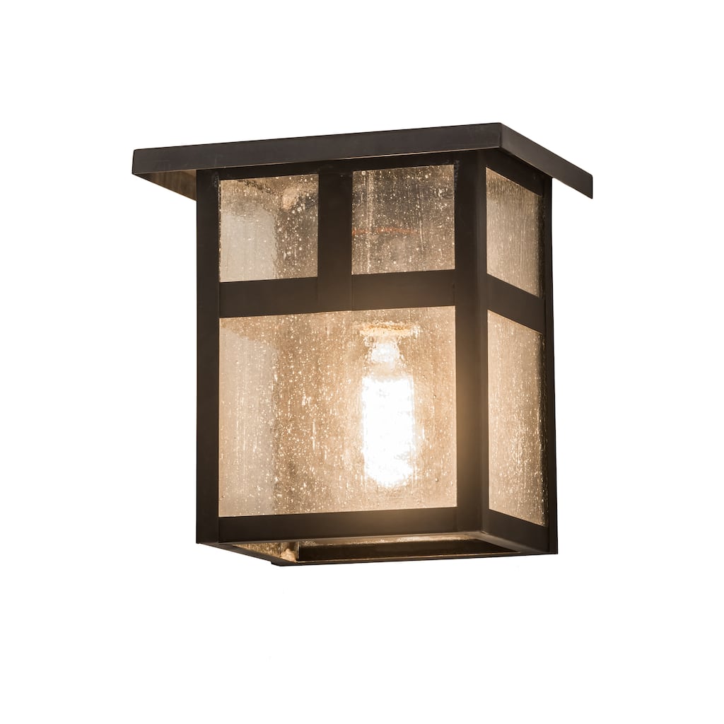 8"W Hyde Park "T" Mission Wall Sconce - SEEDY