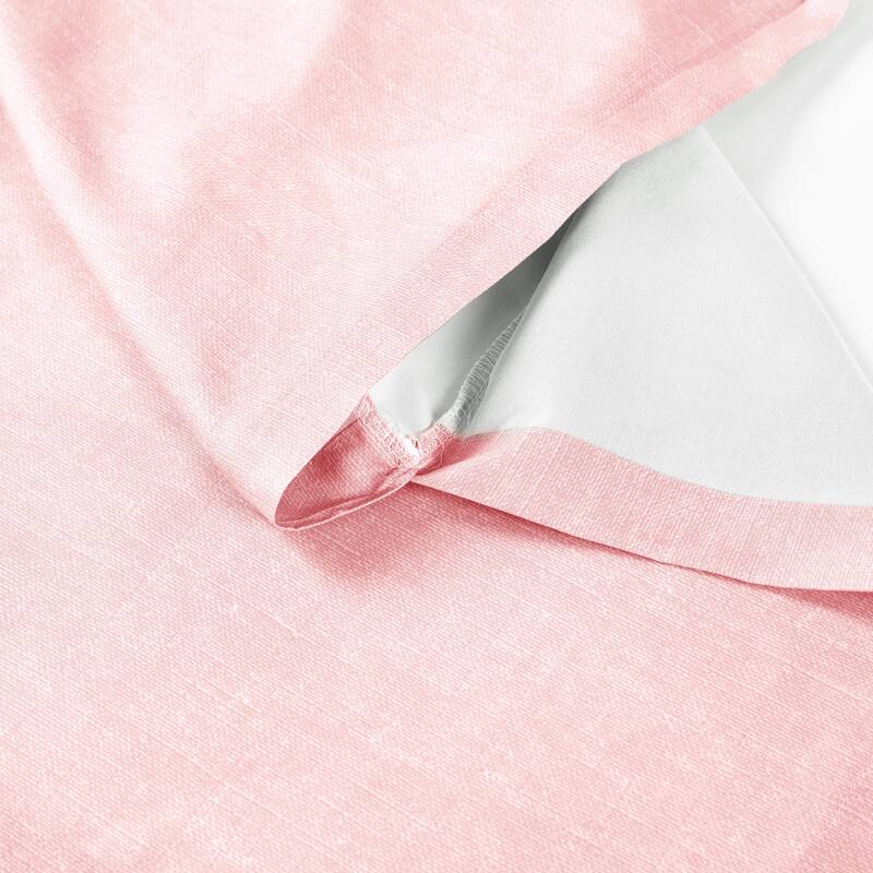 Lush Decor Baby Printed Linen Textured Solid Crib Skirt