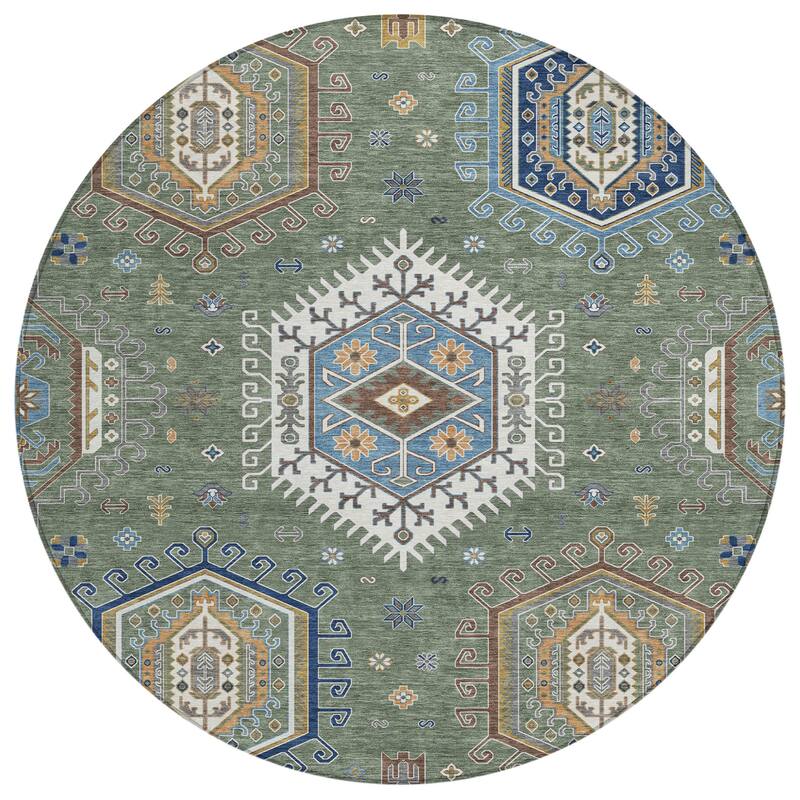 Machine Washable Indoor/ Outdoor Global Akron Chantille Rug