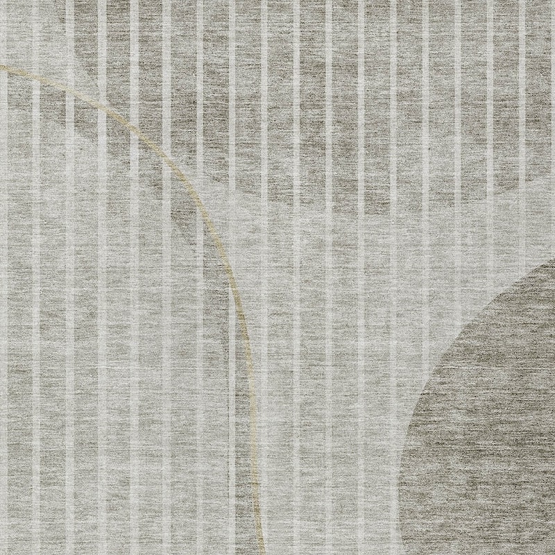 HomeRoots Striped Transitional Rectangle Outdoor Rug